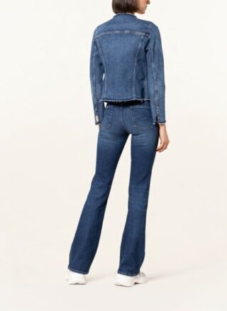 7 For All Mankind Slim Illusion Jeansjacke Damen, Blau