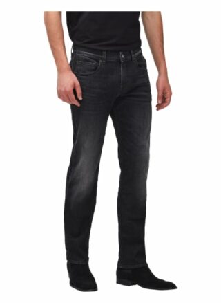 7 For All Mankind Slimmy Slim Fit Jeans Herren, Schwarz