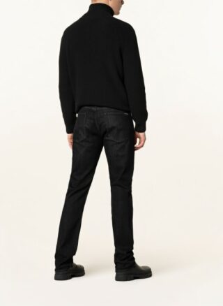 7 For All Mankind Slimmy Slim Fit Jeans Herren, Schwarz