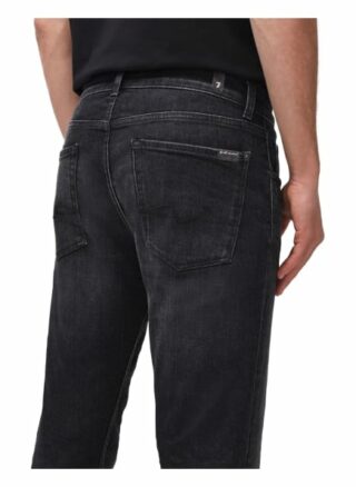 7 For All Mankind Slimmy Slim Fit Jeans Herren, Schwarz
