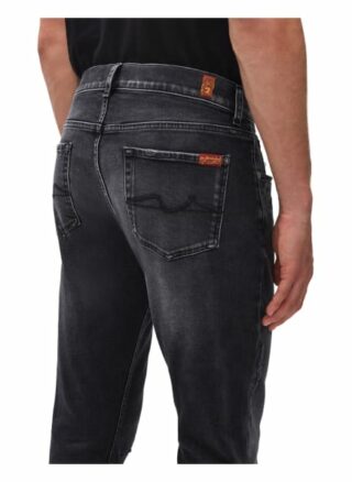 7 For All Mankind Slimmy Tapered Jeans Herren, Schwarz