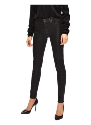 7 For All Mankind The Hw Skinny Skinny Fit Chino-Jeans Damen, Schwarz