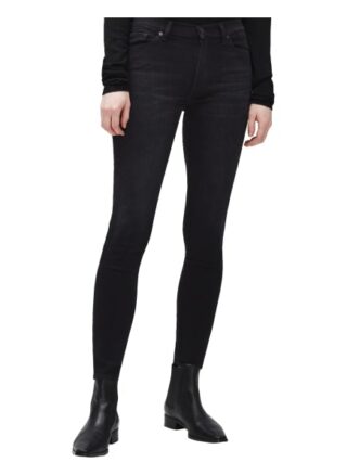 7 For All Mankind The Hw Skinny Skinny Fit Skinny Jeans Damen, Schwarz