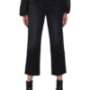 7 For All Mankind The Modern Straight Straight Fit Straight Leg Jeans Damen, Schwarz