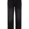 7 For All Mankind The Modern Straight Straight Fit Straight Leg Jeans Damen, Schwarz