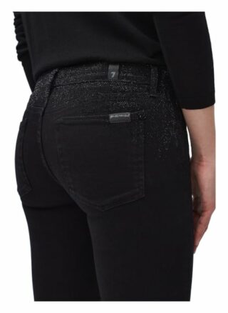 7 For All Mankind The Skinny Skinny Fit Skinny Jeans Damen, Schwarz