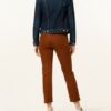 7 For All Mankind The Straight Crop 7/8-Cordhose Damen, Braun