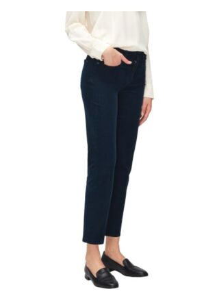 7 For All Mankind The Straight Crop Straight Fit Chino-Jeans Damen, Blau