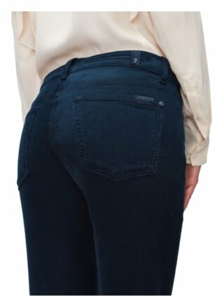 7 For All Mankind The Straight Crop Straight Fit Chino-Jeans Damen, Blau