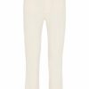 7 For All Mankind The Straight Crop Straight Fit Chino-Jeans Damen, Weiß