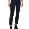 7 For All Mankind The Straight Crop Straight Fit Straight Leg Jeans Damen, Blau