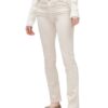 7 For All Mankind The Straight Straight Fit Chino-Jeans Damen, Weiß