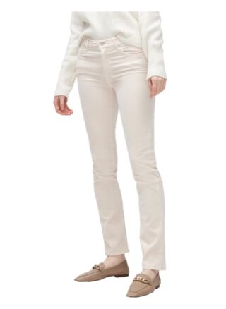 7 For All Mankind The Straight Straight Fit Chino-Jeans Damen, Weiß