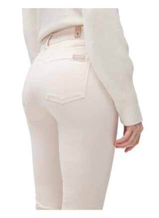 7 For All Mankind The Straight Straight Fit Chino-Jeans Damen, Weiß