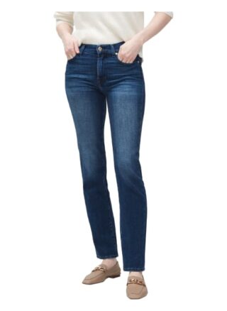 7 For All Mankind The Straight Straight Fit Straight Leg Jeans Damen, Blau