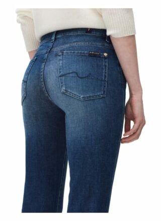 7 For All Mankind The Straight Straight Fit Straight Leg Jeans Damen, Blau