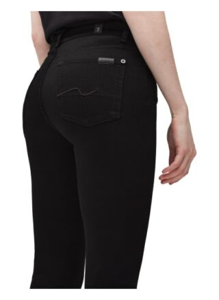 7 For All Mankind The Straight Straight Fit Straight Leg Jeans Damen, Schwarz