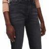 7 For All Mankind The Straight Straight Fit Straight Leg Jeans Damen, Schwarz
