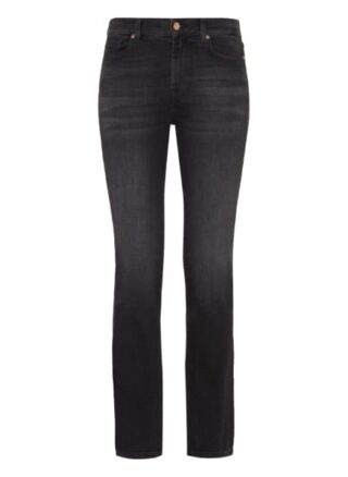 7 For All Mankind The Straight Straight Fit Straight Leg Jeans Damen, Schwarz