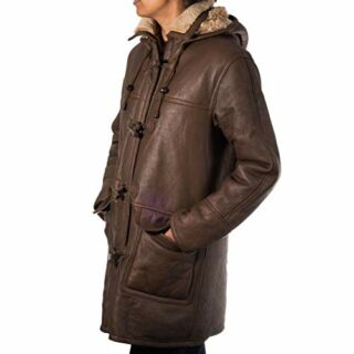 A to Z Leather Ledermantel Damen, Braun