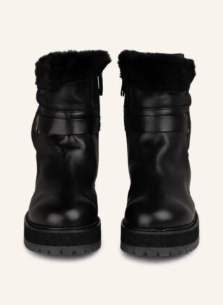 AGL Biker Boots Damen, Schwarz