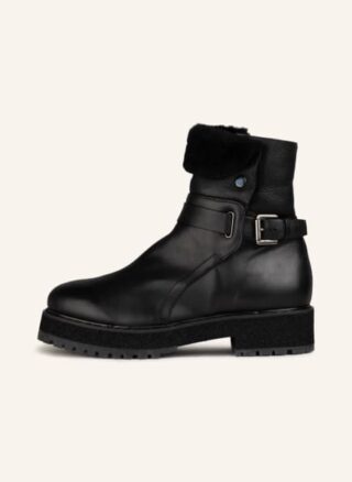 AGL Biker Boots Damen, Schwarz