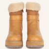 AGL Boots Apreski Biker Boots Damen, Braun