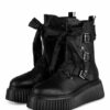 AGL Boots Marilu Biker Boots Damen, Schwarz