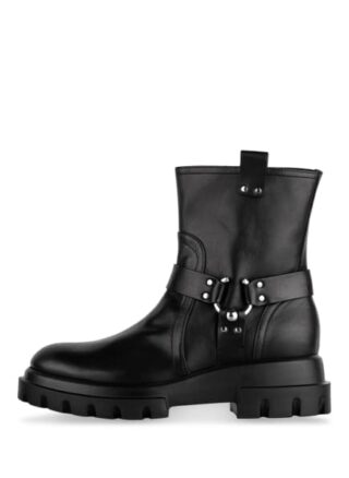 AGL Boots Sally Biker Boots Damen, Schwarz