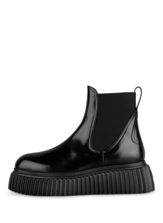 AGL Malisa Chelsea Boots Damen, Schwarz