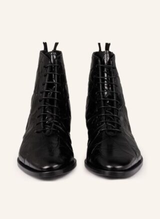AGL Mariasole Schnürstiefeletten Damen, Schwarz