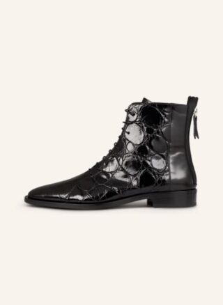AGL Mariasole Schnürstiefeletten Damen, Schwarz