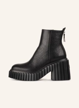 AGL Plateau-Stiefeletten Damen, Schwarz