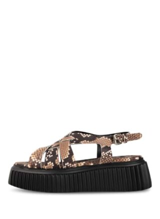 AGL Violante Plateau-Sandalen Damen, Beige