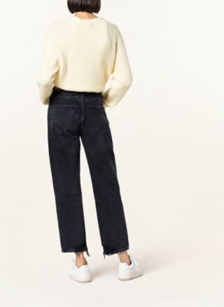 AGOLDE Lana 7/8 Straight Leg Jeans Damen, Schwarz