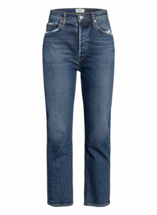 AGOLDE Riley 7/8 Straight Leg Jeans Damen, Blau