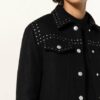 ALL SAINTS Acey Blouson Damen, Schwarz