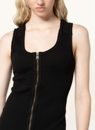 ALL SAINTS Alicia Strickkleid Damen, Schwarz