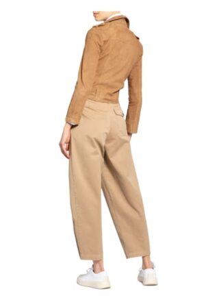 ALL SAINTS Balfern Lederjacke Damen, Braun