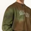 ALL SAINTS Camo Dropout Sweatshirt Herren, Grün