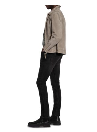 ALL SAINTS Cigarette Slim Fit Jeans Herren, Schwarz