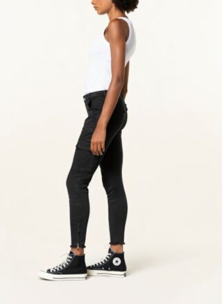 ALL SAINTS Duran Cargohose Damen, Schwarz