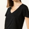 ALL SAINTS Emelyn T-Shirts Damen, Schwarz