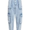 ALL SAINTS Frieda Karottenjeans Damen, Blau
