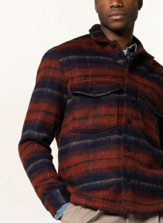 ALL SAINTS Hatch Overshirt Herren, Rot
