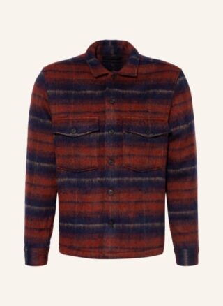 ALL SAINTS Hatch Overshirt Herren, Rot