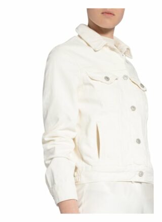 ALL SAINTS Hay Jeansjacke Damen, Weiß