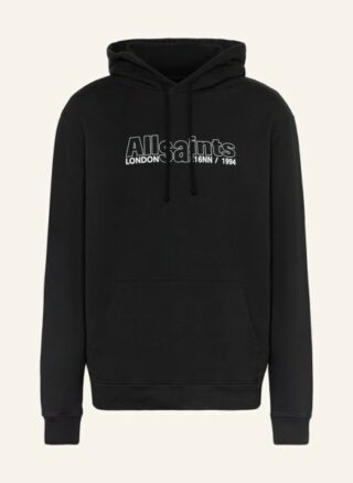 ALL SAINTS Hollowpoint Hoodie Herren, Schwarz