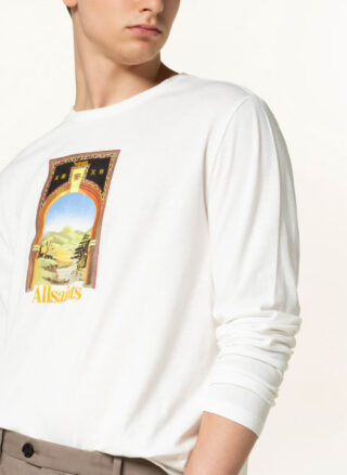 ALL SAINTS Kabbal Longsleeve Herren, Weiß
