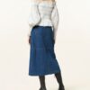 ALL SAINTS Lara Dover Off-Shoulder-Bluse Damen, Weiß